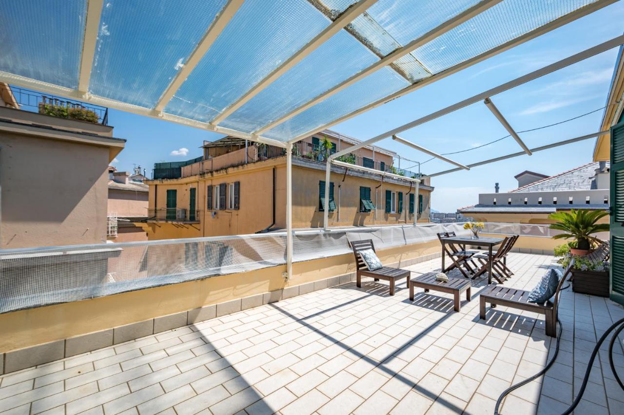 Apartament Joivy Penthouse Flat With Terrace Genua Zewnętrze zdjęcie