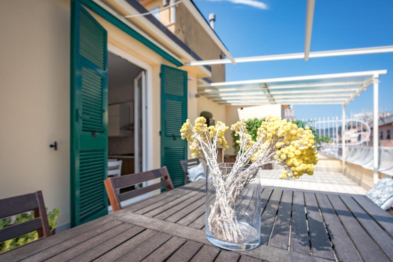 Apartament Joivy Penthouse Flat With Terrace Genua Zewnętrze zdjęcie